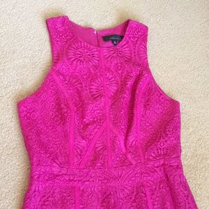 Fuchsia lace jumper